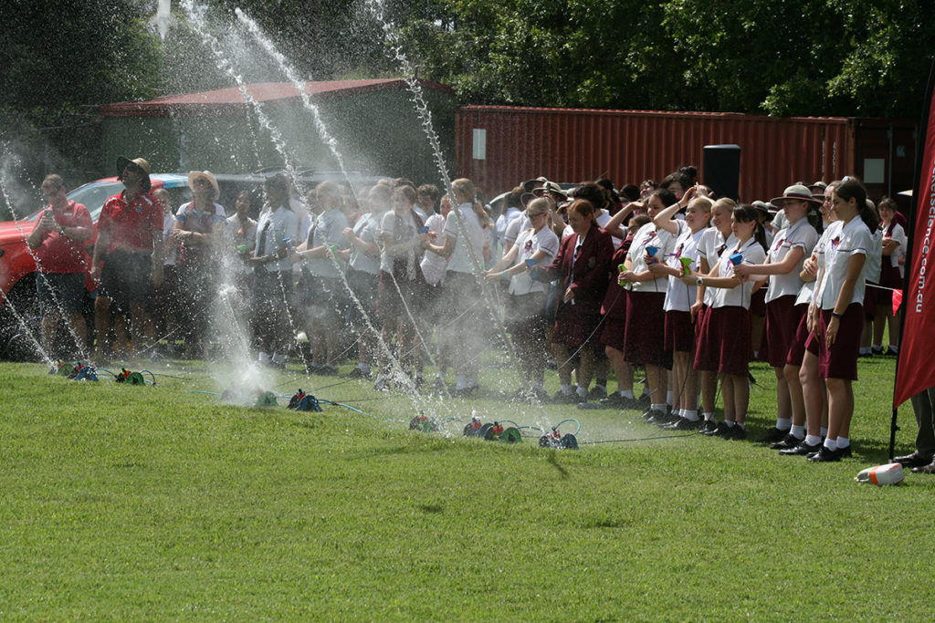 St Mary's College water rocket launch