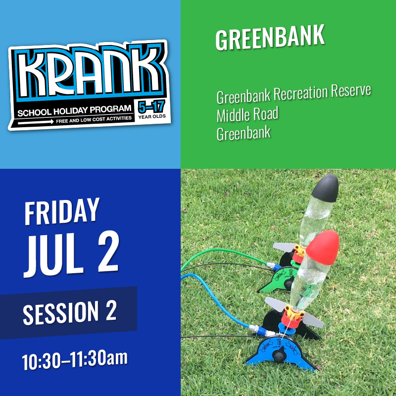 KRANK school holiday workshop Greenbank Session 2